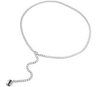 Generic Cintura da Donna Catena in Metallo Regolabile, Lega di Zinco Resistente, Cintura a Catena Versatile per Abiti e Pantaloni, Accessorio Moda per Occasioni Casual e Formali