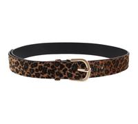 Generic Cintura Donna Leopardata in Pu Imitazione con Fibbia in Lega di Zinco, Accessorio Versatile alla Moda per Uscite Casual e Eventi Formali, Design Elegante Marrone