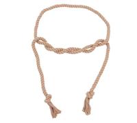 Generic Cintura Lunga in Cotone e Lino Stile Gotico da Uomo, Cintura Intrecciata per Vestaglie e Abbigliamento Quotidiano, Accessorio per Cosplay e Eventi Formali, Colore Marrone Scuro