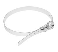 Generic Cintura Trasparente Regolabile da Donna in Pvc Resistente Fibbia in Ferro, Cintura Elastica Decorativa per Vestiti e Maglioni, Accessorio Minimalista per Uso Quotidiano e