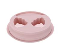 Generic Ciotola per Ammollo per Unghie Doppia in Silicone, Ciotola Morbida Ed Ergonomica per Rimuovere lo Smalto per Unghie, per gli Appassionati di Nail Art Rosa