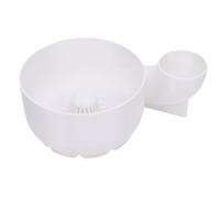 Generic Ciotola per il Lavaggio Automatico della Frutta Lavaverdure Efficiente per la, Materiale ABS 9,1 Pollici X 5,9 Pollici, Piccolo e Pratico (WHITE)