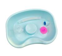 Generic Ciotola per la pulizia dei capelli Lavabo per shampoo sul comodino Aiuti per la vita quotidiana con pipa Ciotola per shampoo Vassoio per lavare i, Verde