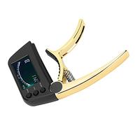 Generic Clamp/Holder di Tuner Capo Guitar, un Preciso Sintonizzatore di Povero Chitarra per la Messa a Punto della Chitarra per Chitaroonone (oro brillante)