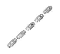Generic Clamp/Holder per Pettine a Scatto per Parrucca Accessori Pratici per Estensioni dei Capelli per Trecce di Capelli Fai Te 50 Pezzi in Acciaio Inossidabile 1.1 Pollici per Casa, Parrucchiere