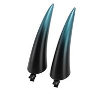 Generic Clamp/Holder Realistiche e Sicure con Corna da Diavolo per la Festa di Halloween, Accessori per Capelli con Corna Leggere per il Tema del Trucco (BLUE)