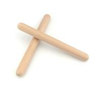 Generic Clave di Legno, Stick Rhythm Stick Versatile Educativo per la Lezione di Musica (1 paio)