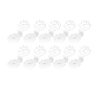 Generic Clip in Plastica per Tessuto Ombreggiante da 100 Pezzi per Serra, Giardino, Tettoia, Resistente Al Telone, Impugnature di Bloccaggio a Prova di (WHITE)