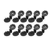 Generic Clip in Plastica per Tessuto Ombreggiante da 100 Pezzi per Serra, Giardino, Tettoia, Resistente Al Telone, Impugnature di Bloccaggio a Prova di (BLACK)