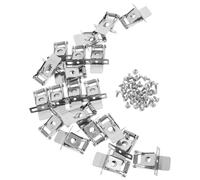 Generic Clip Molla in Metallo Argento per Fissaggio Faretti da Incasso e Downlight Meccanismo a Molla, per Progetti di Retrofit e Nuove Installazioni