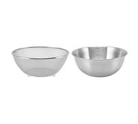 Generic Colino in Acciaio Inossidabile con Drenaggio Rapido per Lavare il Riso e Confezionare Insalata, Domestica, Diametro 24 Cm (Ciotol schermo a rete)