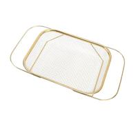 Generic Colino Sopra il Lavello, Strumento da Espandibile in Acciaio Inossidabile Premium per Filtrare le Verdure, 1 unità (GOLD)
