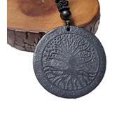 Generic - Collana con ciondolo albero della vita in shungite, equilibrio dei chakra, gioielli fatti a mano con costellazioni, collana di protezione in cristallo curativo, armonia energetica (35 mm
