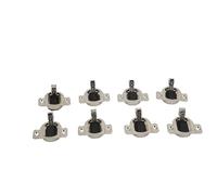 Generic Compact 33 Cerniere per Armadi in Acciaio Inox per Chiusura Automatica, Set di 8 Cerniere per Telaio Frontale, per Installazione su Ante della