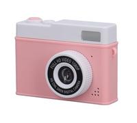 Generic Compact Small Camera, Schermata IPS da 2,0 Pollici Anti Shake 4x Digital Zoom 1080p Camera per Bambini per Esterno (Pink bianco con orecchie di gatto)