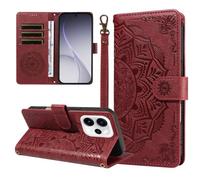Generic Compatibile per OPPO A5 4G / 5G / A80 5G / A3 Pro 5G (Couleur : Rosso) Portafoglio modello in pelle Folio flip back custodia Cover