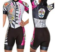 Generic Completo da triathlon da donna, a maniche corte, da ciclismo, taglie XS-3XL, 3, Medium