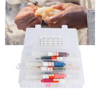 Generic Composto Lucidante Durevole Pasta di Resina Oleosa Cera Abrasiva per Gioielli in Giada Prodotti di Finitura in Metallo Sabbia Diamantata 12 Pezzi con Scatola di Immagazzinaggio