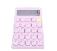 Generic Computer Solare, Batteria Portatile Piccola Calcolatrice Tascabile del Desktop per l'ufficio della Scuola (PURPLE)