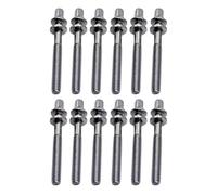 Generic Confezione Da 12 Viti Corte per Batteria con Rondelle Metalliche E Tiranti, L