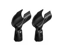 Generic Confezione da 2 clip per microfono wireless per trasmettitori Shure, angolo regolabile, in plastica