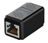 Generic Connettore passante RJ45 | Adattatore di prolunga da femmina a femmina con trasmissione più veloce - Estremità del cavo Ethernet Cat6 Cat5 per cavi pieni e cavi UTP standard