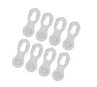 Generic Connettore per Maglie Catena Bici in Acciaio a 12 velocità, Componenti Premium per Catene da Montagna e Bici da Strada, 4 Paia, Installazione Semplice, Dorato/argento/colorato (SILVER)