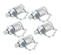 Generic Connettore per Test Idraulico con Struttura Avanzata Connettori Adattatori per Test da 5 Pezzi - Ampia Gamma di Applicazioni per lo Scarico (Acciaio al carbonio zincato 6)