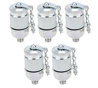 Generic Connettore per Test Idraulico con Struttura Avanzata Connettori Adattatori per Test da 5 Pezzi - Ampia Gamma di Applicazioni per lo Scarico (Acciaio al carbonio zincato 3)