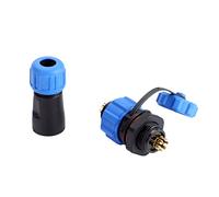 Generic Connettore Presa SP13 Impermeabile per Lampade e Lanterne, Eccellenti Prestazioni di impermeabilità IP68, Materiale di Alta qualità, Spina di Ricambio, 2 Pin/3 Pin/4 /5 /6 /7 /9 (6 Spilli)