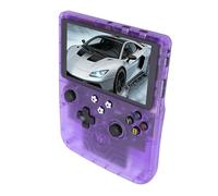Generic Console di Gioco Portatile Console con Schermo HD Portatile retrò per Appassionati di Viaggi, Schermo da 6 Pollici con Doppi Joystick per Giocare in Movimento (Viola traslucido)