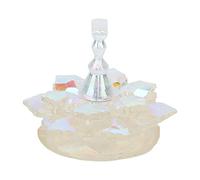 Generic Consulenza Stand di Stand Magnetinail, Punta delle Unghie Pratica in Piedi Standard di Manicure Base Loto per il Soggiorno Uso per la Casa (Aurora Bianca)