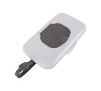 Generic Contenitore Compatto Portatile per Salviette Grigio con Chiusura Efficace per Commissioni e Viaggi Quotidiani