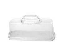 Generic Contenitore Rettangolare per Pane, Pagnotta, Torta, Contenitore Multiuso con Maniglia Portatile, per Conservare Alimenti in Cucina E Nella Doccia, Bianco