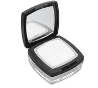 Generic Contenitore Vuoto per Polvere per Trucco Adatto Ai Viaggi con Puff e Cucchiaio Nero, Previene la Fuoriuscita di Polvere, Ampiamente Utilizzato per Vari Cosmetici per il Trucco, Delicato