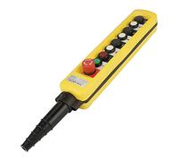 Generic Controller a Pulsante per Paranco Resistente Plastica ABS per Arresto di Emergenza Pendente di Sollevamento Gru, 100% Nuovo di Zecca, Sicuro e Affidabile, per Operatori di Paranchi e Gru