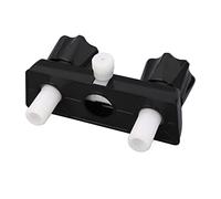 Generic Controllo della Valvola Miscelatrice del Rubinetto della Doccia per con Doppie Manopole, Deviatore della Valvola della Doccia di Facile Installazione per, Plastica ABS Leggera (BLACK)