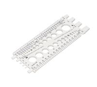 Generic Controllore del Calibro della Filettatura del Bullone del Dado Pianificazione di Progetti Accurata e Robusta per Meccanici e Appassionati del Fai da Te Plastica/3,3x8,7 Pollici (WHITE)