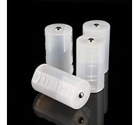 Generic Convertitore di Batteria per Dispositivi Elettronici, Adattatori per Batterie da 4 Pezzi AA a Dimensione D, Scatola di Custodie per Convertitori Portatili per Situazioni di Emergenza