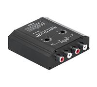 Generic Convertitore di Impedenza Audio a 4 Ad Alta fedeltà 12V Conversione Rapida del Segnale per gli Appassionati di Audio per Auto Kit Completo per la Configurazione Dell'amplificatore per Auto