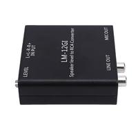 Generic Convertitore di Uscita da Livello Altoparlante a Segnale Ad Alte Prestazioni per Integrazione Subwoofer Amplificatore Stereo per Auto - Lega di Alluminio