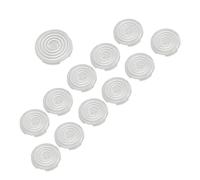 Generic Coperchio del Pulsante , 12 Pezzi del Pulsante a Pressione Meccanica, Test di Impronta Digitale, Trasparente Trasparente 20,2 Mm 25,3 Mm per Interruttori Incrociati (WHITE)