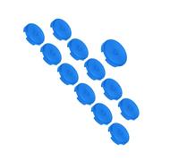 Generic Coperchio del Pulsante , 12 Pezzi del Pulsante a Pressione Meccanica, Test di Impronta Digitale, Trasparente Trasparente 20,2 Mm 25,3 Mm per Interruttori Incrociati (BLUE)