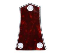 Generic Coperchio di Capriata per Chitarra Elettrica Piatto di Copertura in Plastica a 3 Fori per la Regolazione della Chitarra Design Unico per la Pratica (Gr45 Armatura a tartaruga rossa)