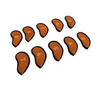Generic Coperchio di Protezione del Club, Copertura per la Testa di Golf, Traspirante, Portatile, Resistente Ai Graffi con Numeri per lo Spazio (Rosso arancione)