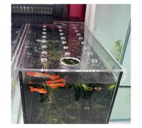 Generic Coperchio per acquario in acrilico, anti-salto (L24 x P14) | È dotato di un foro per l'aria fresca, si adatta a diverse dimensioni di acquario, funziona come coperchio per terrario,