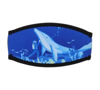 Generic Copertura Adatta Snorkeling Neoprene Maschera in da a Cinghia e per Doppio Strato, Regolabile a Diverse Taglie Blu per Immersioni