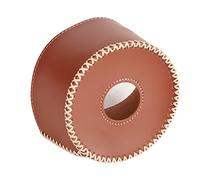 Generic Copertura per Bombola di Gas Dal Design retrò Protezione Efficace Realizzata a Mano per la Pelle PU da Campeggio (Marrone scuro)