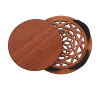 Generic Copertura per Foro Sonoro della Chitarra in Legno per Riduzione del Feedback, Accessorio Delicato e Creativo per Chitarra Acustica Design Artistico Unico