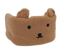 Generic Copertura per Passeggino per Animali Domestici, Protezione Anteriore Magnetica con Morbida Fodera in Peluche, Parabrezza Invernale Rimovibile per Cani e Gatti di Piccola Taglia (BROWN)